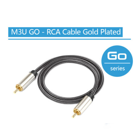 M3U Go Series - Audio Cable Gold Plated Digital RCA To RCA
