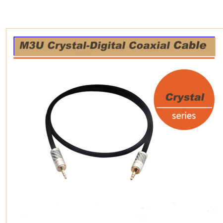 M3U Crystal Series - Digital Coaxial hifi Cable RCA to RCA